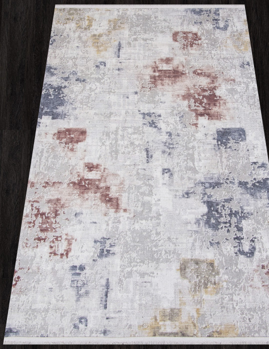 Ковер AB105A - GREY / RED - Прямоугольник - коллекция LOTUS