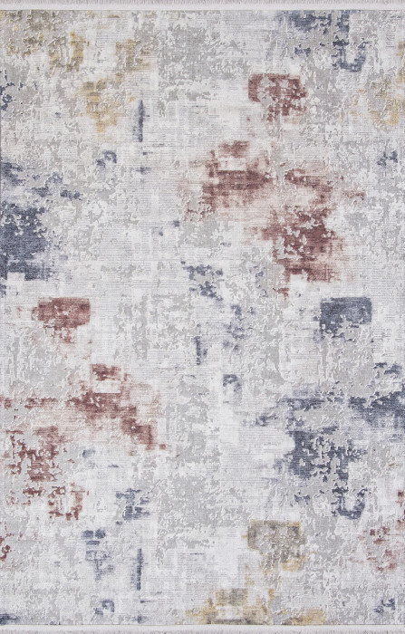 Ковер AB105A - GREY / RED - Прямоугольник - коллекция LOTUS