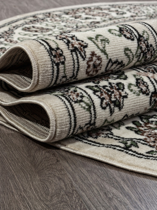 Ковер D412 - BEIGE - Овал - коллекция GAVANA