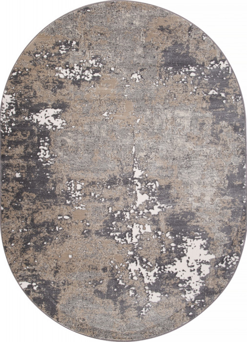 Ковер D996 - CREAM-GRAY - Овал - коллекция ATLANTIS