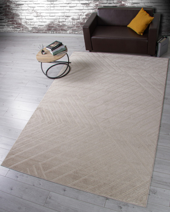 Ковер F438 - LIGHT BEIGE - Прямоугольник - коллекция DIOS