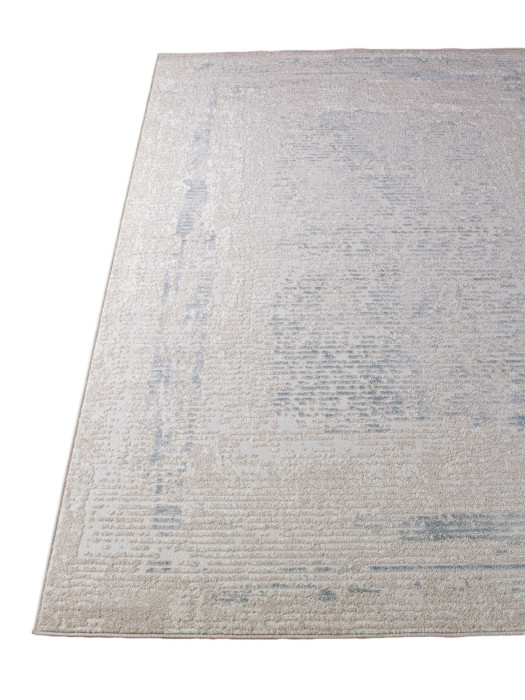 Ковер F328 - BEIGE-BLUE 2 - Прямоугольник - коллекция DONA