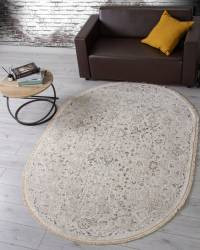 Ковер JASMINE ( ЖАСМИН ) 35981Z - CREAM / CREAM ( Овал )
