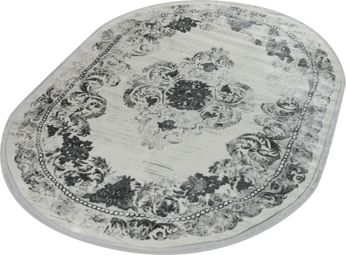 Ковер 39983B oval GREY / L.GREY