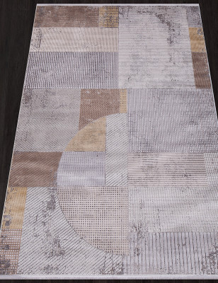 Ковер 20970A - GREY / D.GREY - Прямоугольник - коллекция MILANO