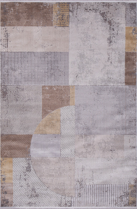 Ковер 20970A - GREY / D.GREY - Прямоугольник - коллекция MILANO