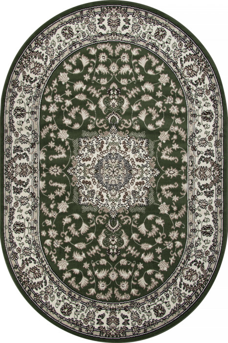 Ковер D412 - GREEN - Овал - коллекция GAVANA