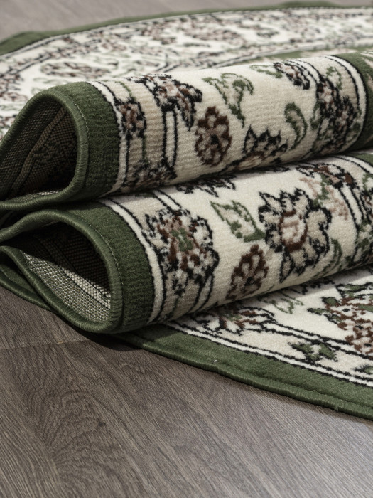 Ковер D412 - GREEN - Овал - коллекция GAVANA
