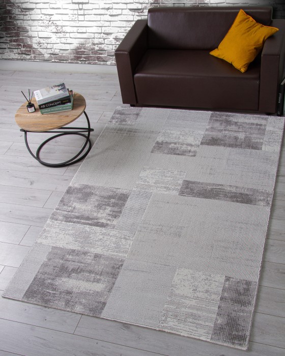 Ковер GL104G - GREY / GREY - Прямоугольник - коллекция NENSI