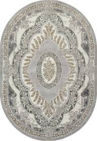 Ковер PALERMO ( ПАЛЕРМО ) F290 - GRAY-GREEN ( Овал )