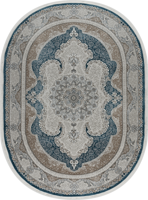 Ковер 36945A oval BLUE / BLUE