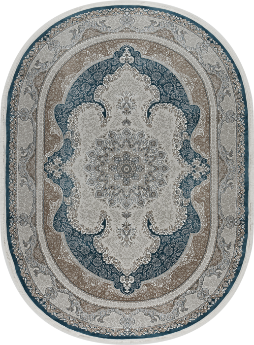 Ковер 36945A oval BLUE / BLUE