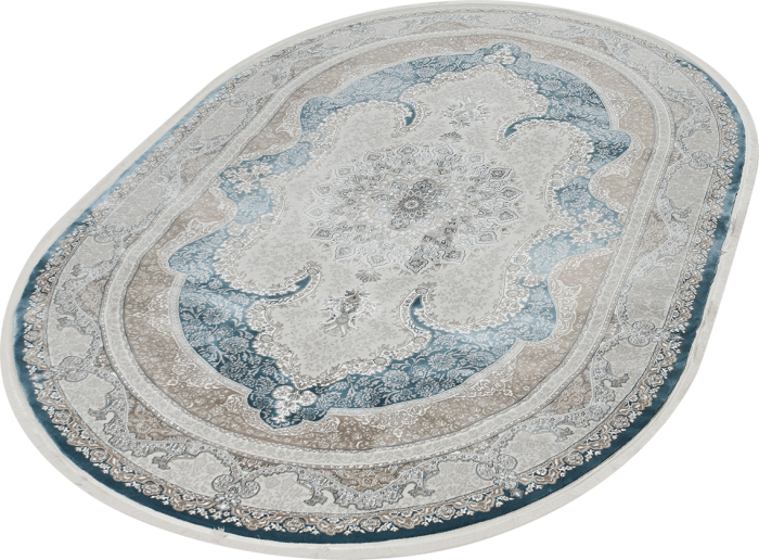 Ковер 36945A oval BLUE / BLUE