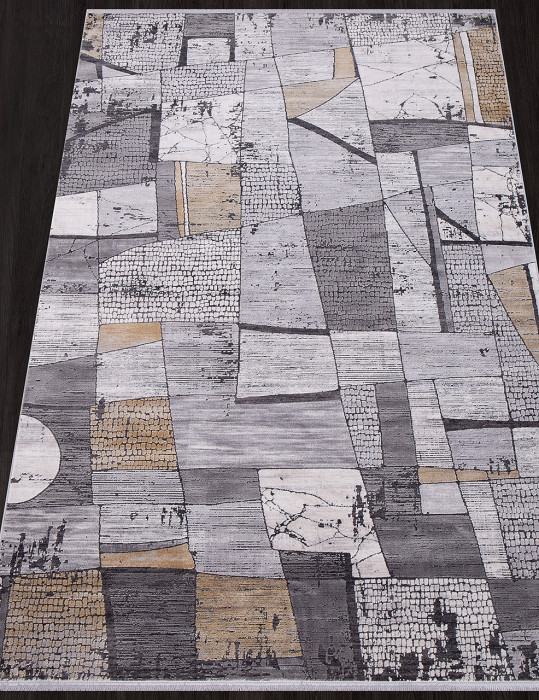 Ковер 21096A - CREAM / L.GREY - Прямоугольник - коллекция MILANO