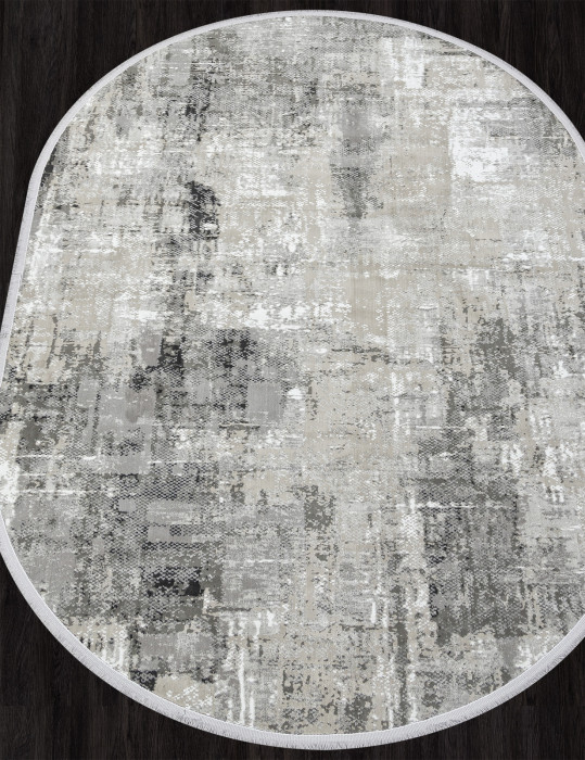 Ковер C288AG - GREY / ANTRACITE - Овал - коллекция LORENZO