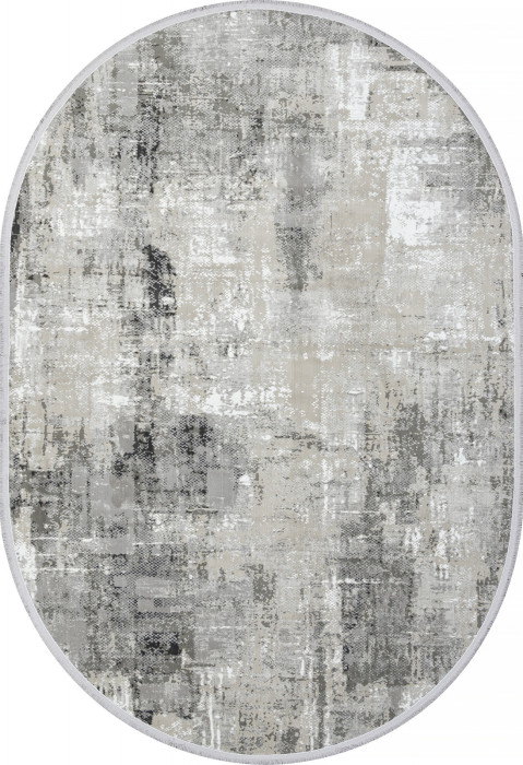 Ковер C288AG - GREY / ANTRACITE - Овал - коллекция LORENZO