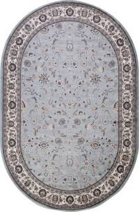 Ковер VALENCIA DELUXE ( ВАЛЕНСИЯ ДЕЛЮКС ) d251 - L.BLUE-BROWN ( Овал )