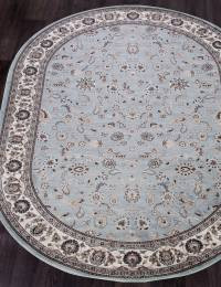 Ковер VALENCIA DELUXE ( ВАЛЕНСИЯ ДЕЛЮКС ) d251 - L.BLUE-BROWN ( Овал )