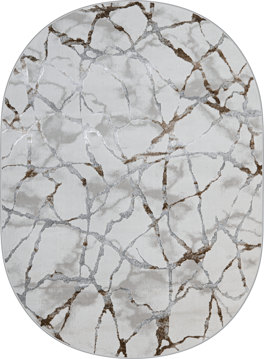 Ковер 38898A oval BEIGE FLS / BEIGE FL