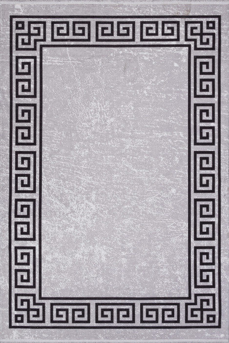Ковер AB194A - GREY / BLACK - Прямоугольник - коллекция LOTUS