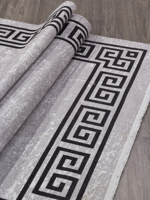 Ковер AB194A - GREY / BLACK - Прямоугольник - коллекция LOTUS