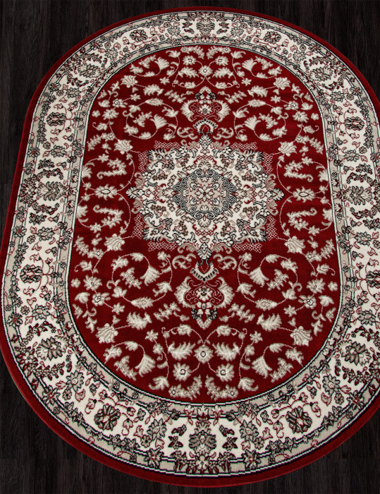 Ковер D412 - RED - Овал - коллекция GAVANA