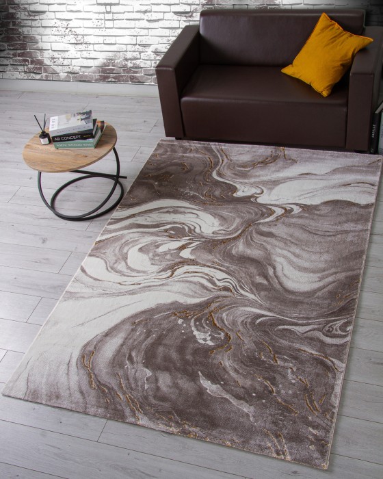 Ковер GL196A - BROWN / BROWN - Прямоугольник - коллекция NENSI