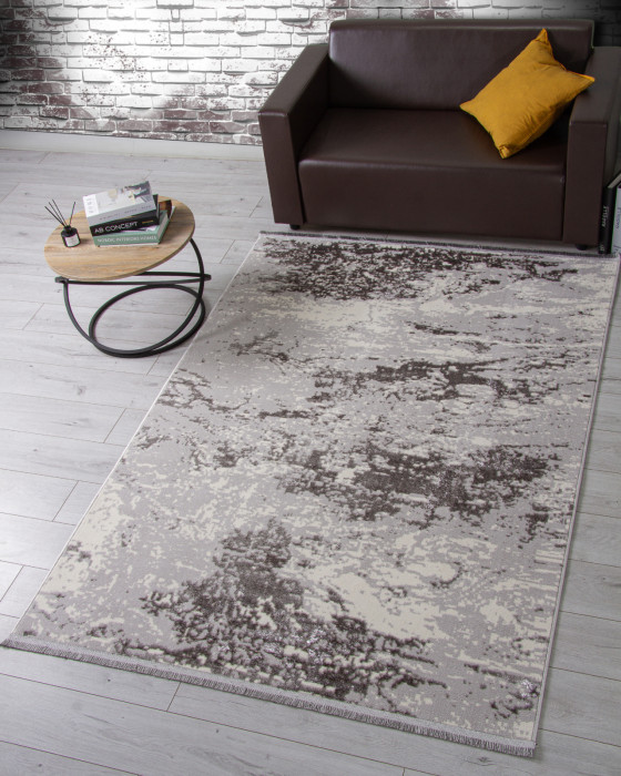 Ковер 3062G - GREY / GREY - Прямоугольник - коллекция LORA