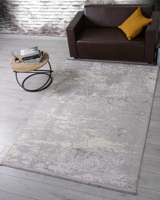 Ковер 3062G - GREY / GREY - Прямоугольник - коллекция LORA