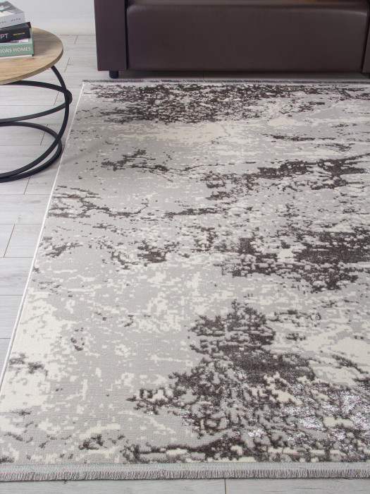 Ковер 3062G - GREY / GREY - Прямоугольник - коллекция LORA