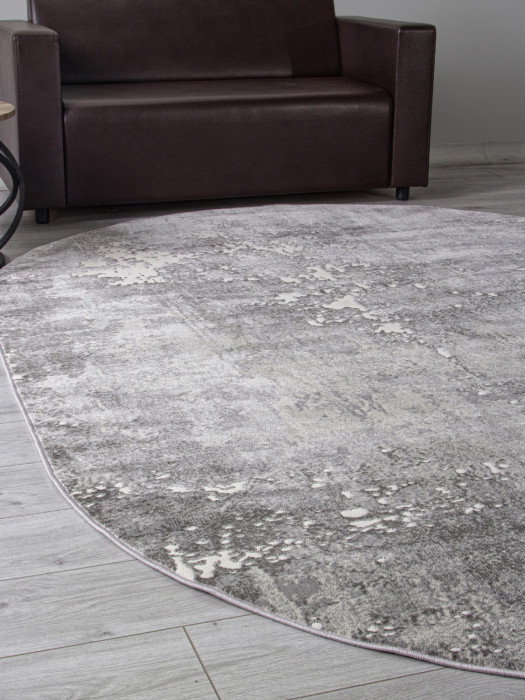 Ковер D996 - LIGHT GRAY - Овал - коллекция ATLANTIS