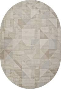 Ковер AFINA ( АФИНА ) F416AD - BEIGE / L.BROWN ( Овал )