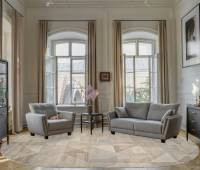 Ковер AFINA ( АФИНА ) F416AD - BEIGE / L.BROWN ( Овал )
