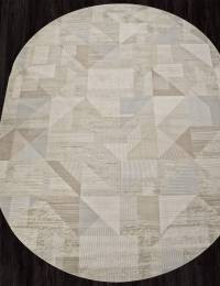 Ковер AFINA ( АФИНА ) F416AD - BEIGE / L.BROWN ( Овал )