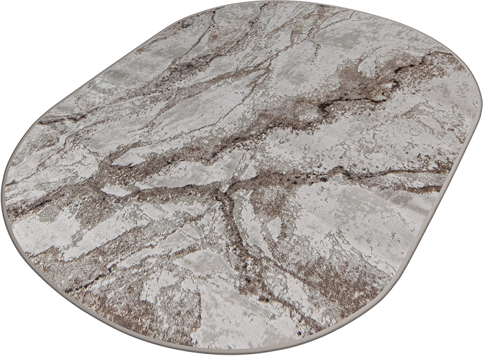 Ковер 38552A oval BROWN FLS / CREAM FL