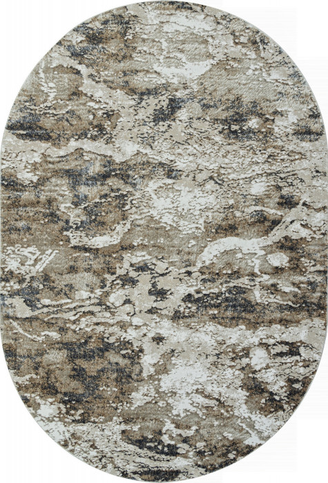Ковер 02463A - BEIGE / BEIGE - Овал - коллекция SAFARI