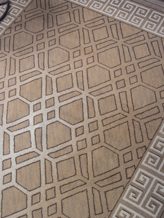 Ковер 06027A - BEIGE / DARK VIZON - Прямоугольник - коллекция PRAGA
