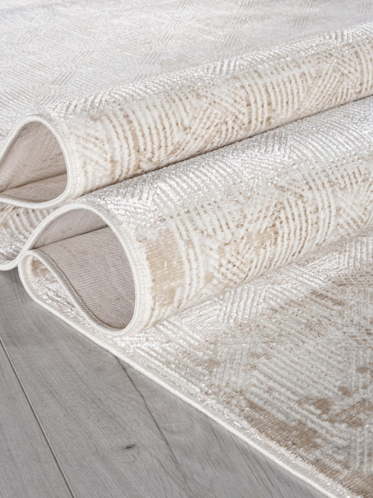Ковер 30877A - CREAM / WHITE - Прямоугольник - коллекция SHINE