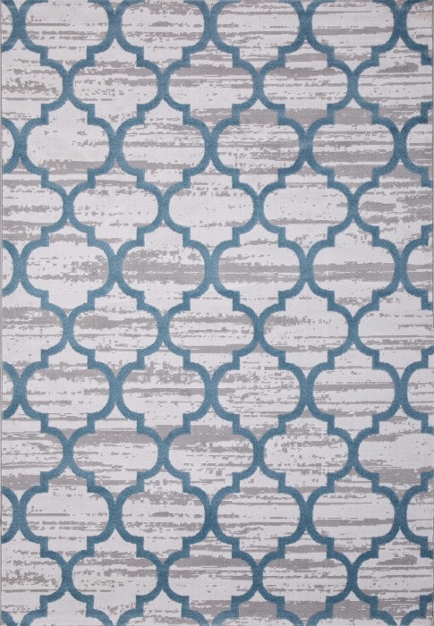 Ковер M012A - D.GREY SHRINK / L.BLUE HEATSET - Прямоугольник - коллекция VALENTINO