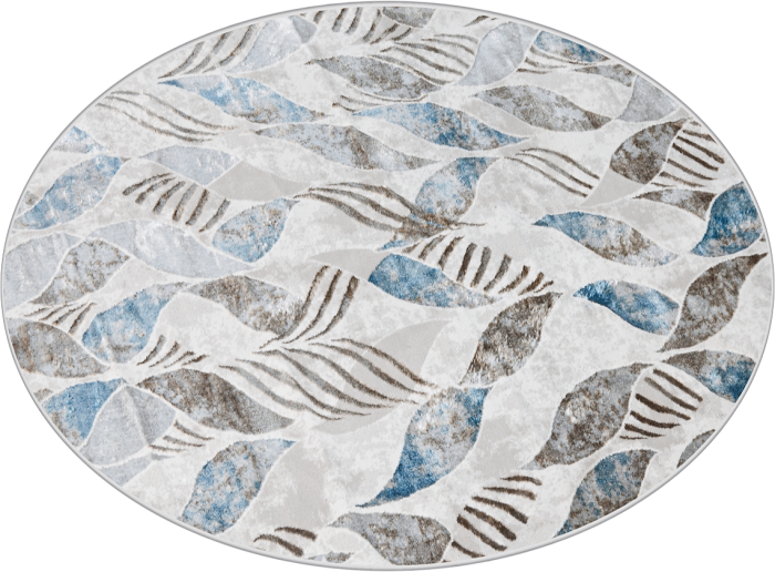 Ковер 36896A daire BLUE FLS / BEIGE FLS