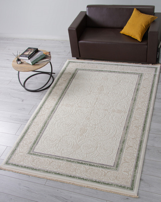 Ковер 30896D - CREAM / CREAM - Прямоугольник - коллекция JASMINE