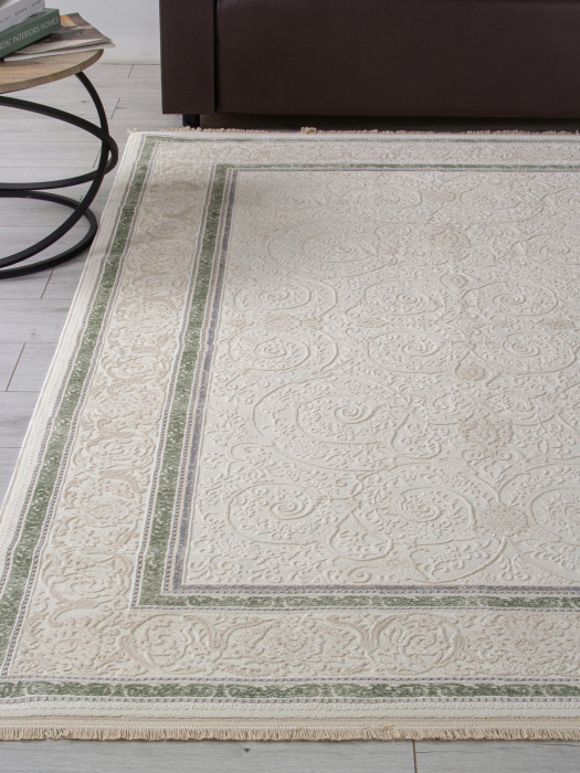 Ковер 30896D - CREAM / CREAM - Прямоугольник - коллекция JASMINE