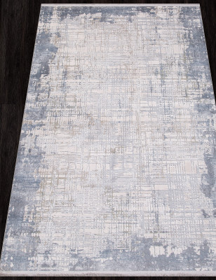Ковер C634AQ - GREY / L.GREY - Прямоугольник - коллекция PERLA