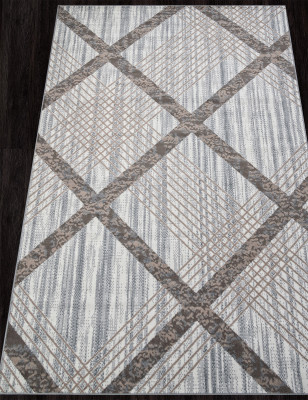 Ковер F351 - CREAM-BLUE - Прямоугольник - коллекция SIERRA