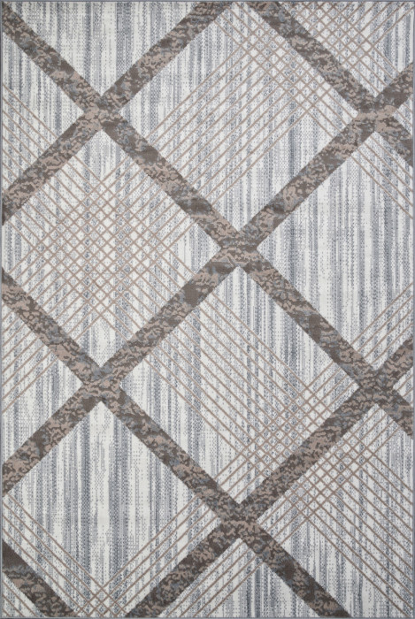 Ковер F351 - CREAM-BLUE - Прямоугольник - коллекция SIERRA