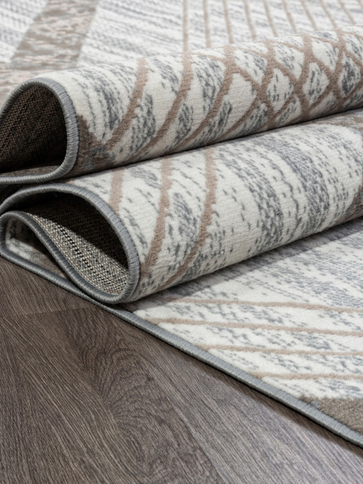 Ковер F351 - CREAM-BLUE - Прямоугольник - коллекция SIERRA