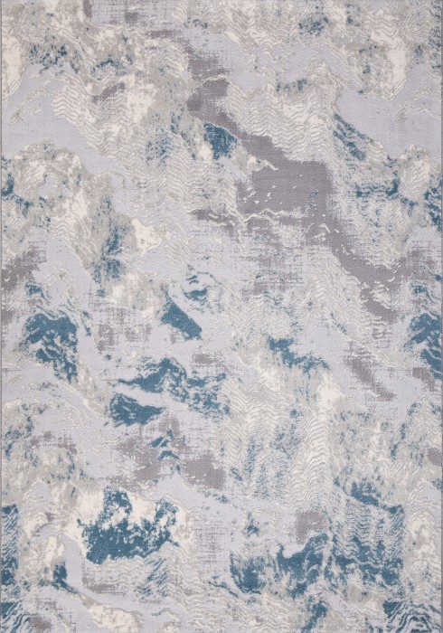 Ковер M018A - D.GREY SHRINK / L.BLUE HEATSET - Прямоугольник - коллекция VALENTINO