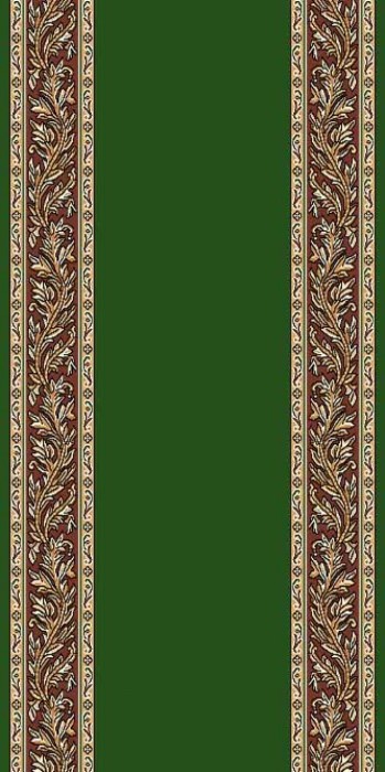 Ковровая дорожка Российская D041 зеленая