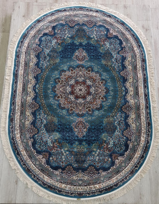 Ковер 36316A oval BLUE / BLUE