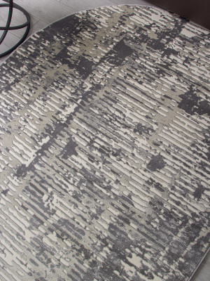 Ковер D999 - CREAM-GRAY - Овал - коллекция ATLANTIS